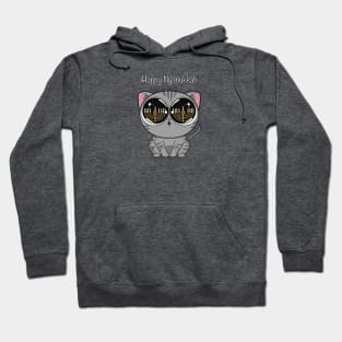 Happy Nyanukkah (white) Hoodie